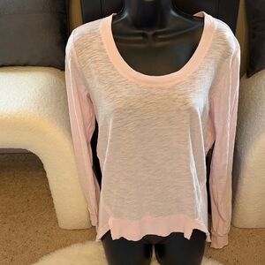 NWOT Soft Pink Long Sleeve Women's Top